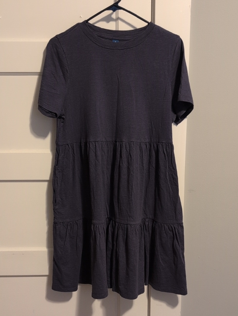 Old Navy Short Sleeve Crewneck Tee-shirt Dress in Navy